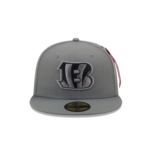 New Era Alpha Industries X Cincinnati Bengals Gray 2022 59FIFTY Fitted Hat