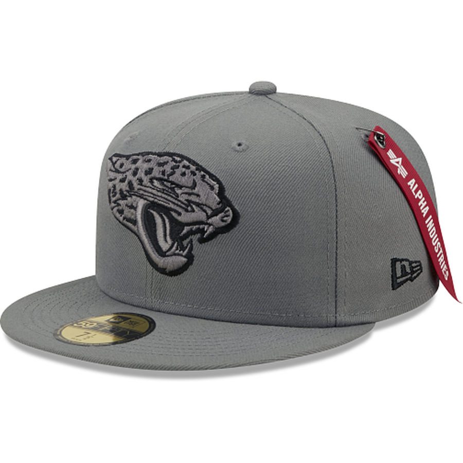 New Era Alpha Industries X Jacksonville Jaguars Gray 2022 59FIFTY Fitted Hat