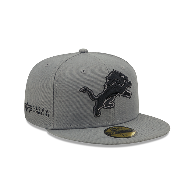 New Era Alpha Industries X Detroit Lions Gray 2022 59FIFTY Fitted Hat