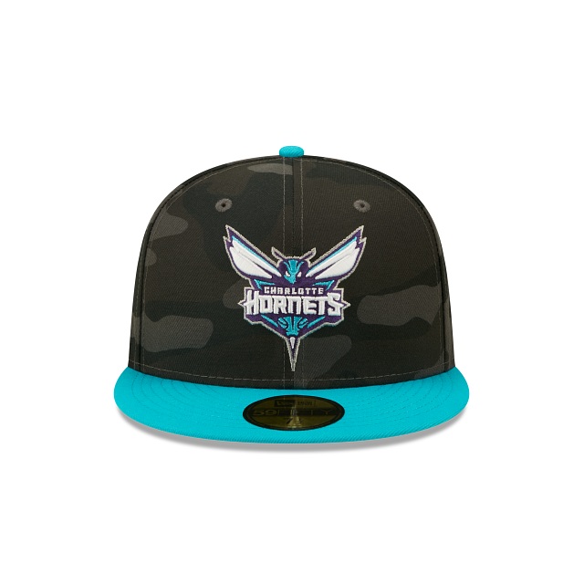 Lids Charlotte Hornets New Era Two-Tone 59FIFTY Fitted Hat - Charcoal/Olive