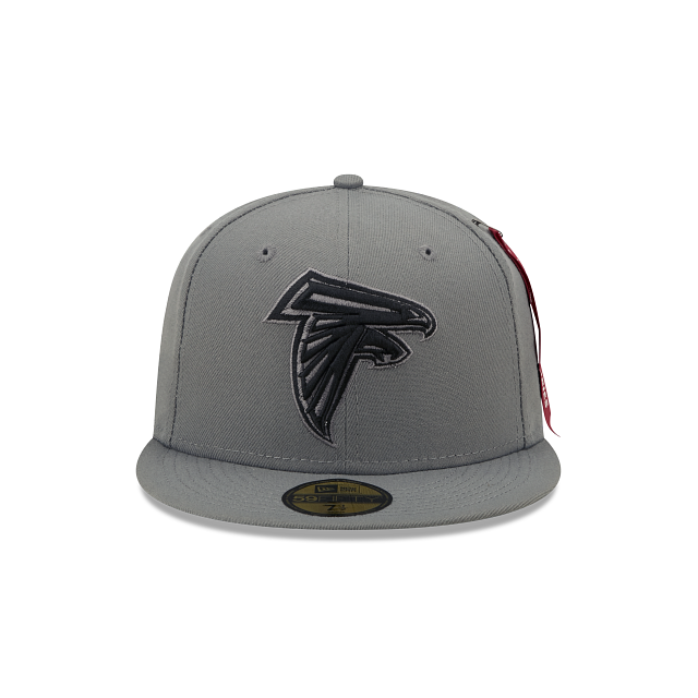 New Era Alpha Industries X Atlanta Falcons Gray 2022 59FIFTY Fitted Hat