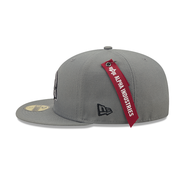 New Era Alpha Industries X Arizona Cardinals Gray 2022 59FIFTY Fitted Hat