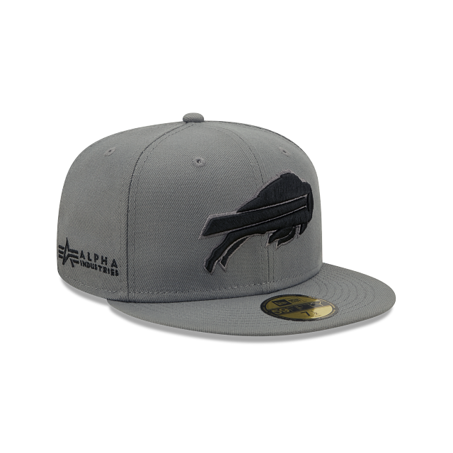 New Era Alpha Industries X Buffalo Bills Gray 2022 59FIFTY Fitted Hat