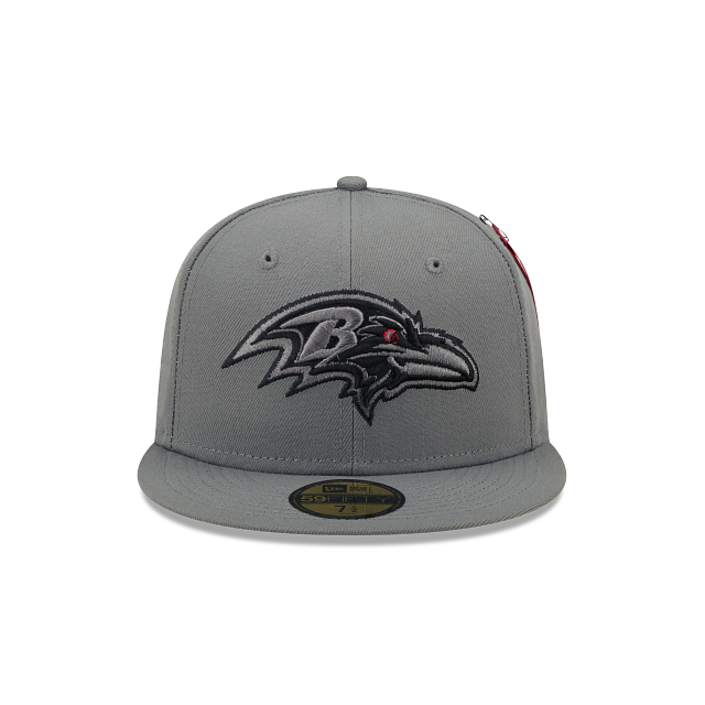 New Era Alpha Industries X Baltimore Ravens Gray 2022 59FIFTY Fitted Hat