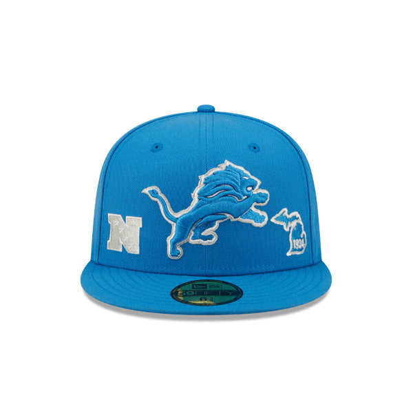 New Era Detroit Lions Team Identity 59FIFTY Fitted Hat
