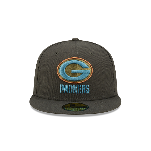 New Era Green Bay Packers Color Pack Steel 2022 59FIFTY Fitted Hat
