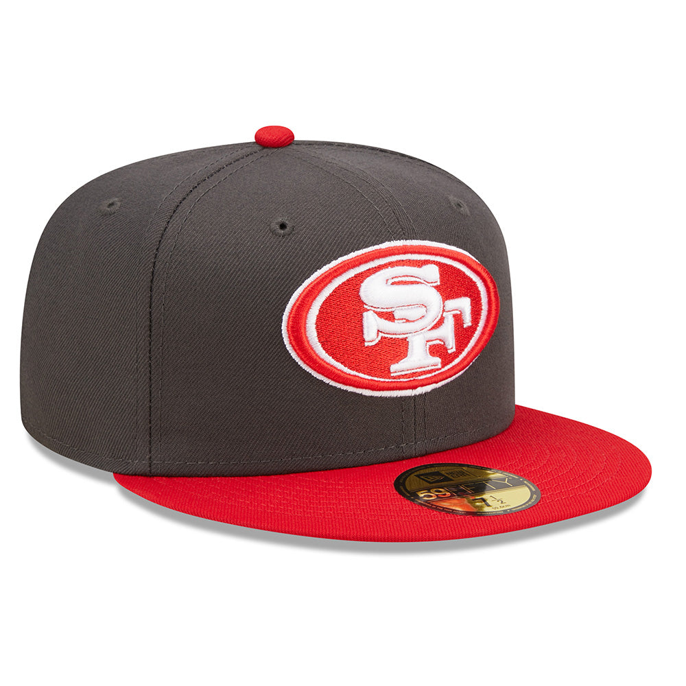 New Era San Francisco 49ers Two-Tone Steel 59FIFTY Fitted Hat