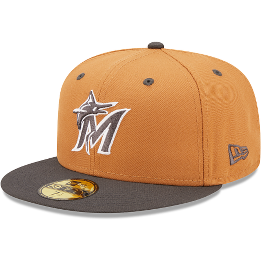New Era  Miami Marlins Color Pack Tan 2022 59FIFTY Fitted Hat