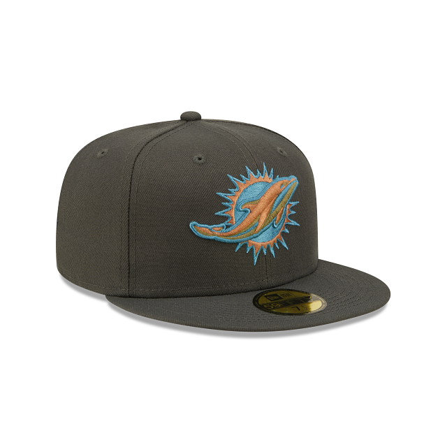 New Era Miami Dolphins Color Pack Steel 2022 59FIFTY Fitted Hat