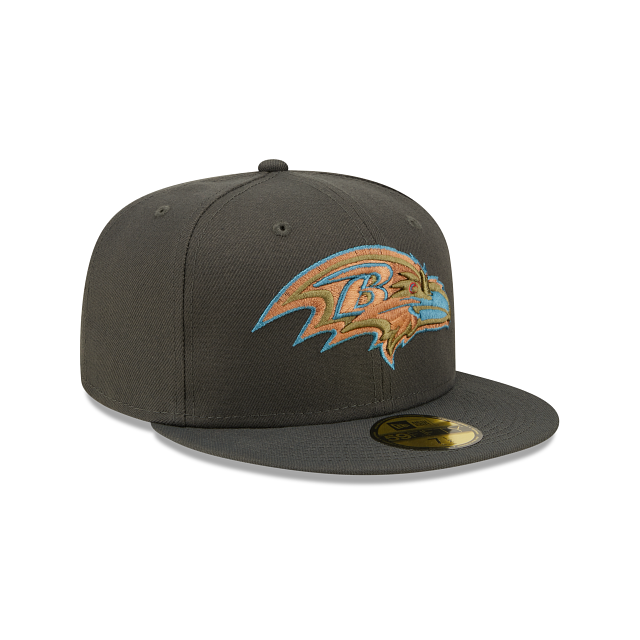 New Era Baltimore Ravens Color Pack Steel 2022 59FIFTY Fitted Hat
