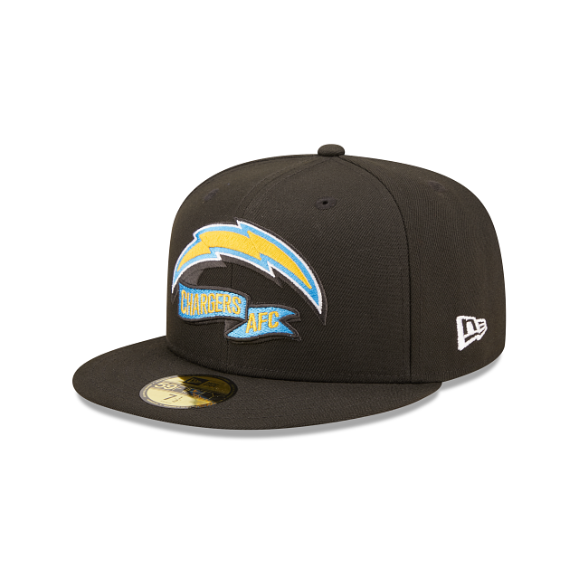 New Era Los Angeles Chargers 2022 Sideline Black 59FIFTY Fitted Hat