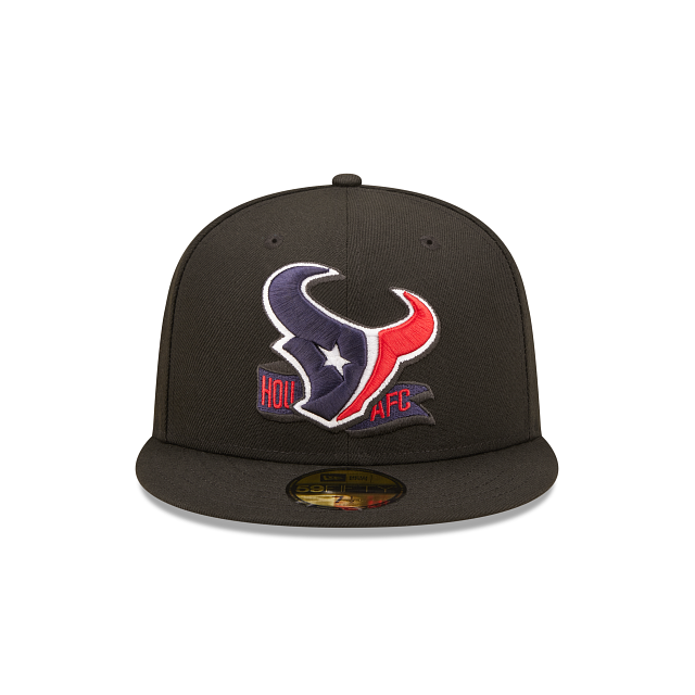 New Era Houston Texans 2022 Sideline Black 59FIFTY Fitted Hat