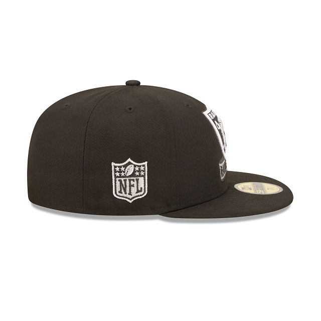 New Era Las Vegas Raiders 2022 Sideline Black 59FIFTY Fitted Hat