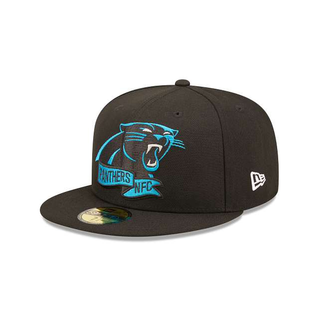 New Era Carolina Panthers 2022 Sideline Black 59FIFTY Fitted Hat