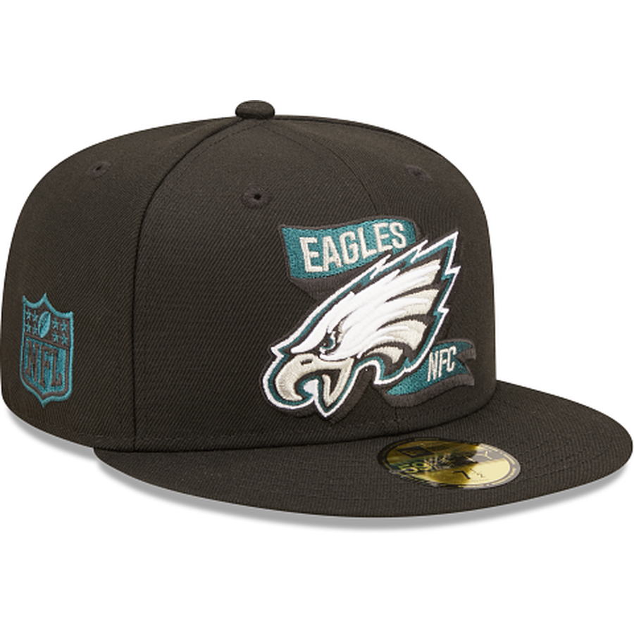 New Era Philadelphia Eagles 2022 Sideline Black 59FIFTY Fitted Hat
