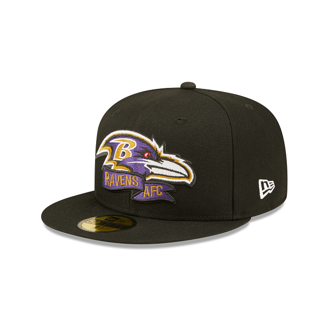 New Era Baltimore Ravens 2022 Sideline Black 59FIFTY Fitted Hat