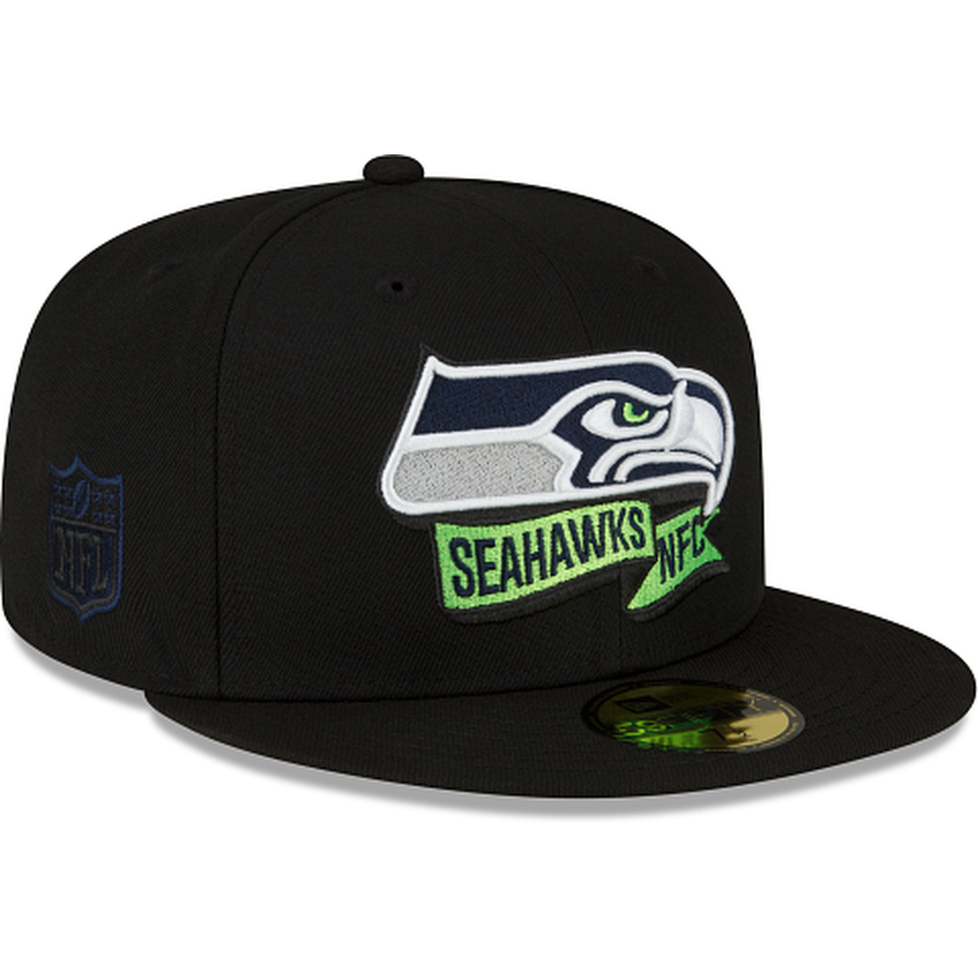New Era Seattle Seahawks 2022 Sideline Black 59FIFTY Fitted Hat