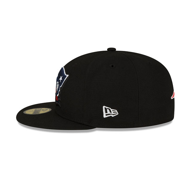 New Era New England Patriots 2022 Sideline Black 59FIFTY Fitted Hat