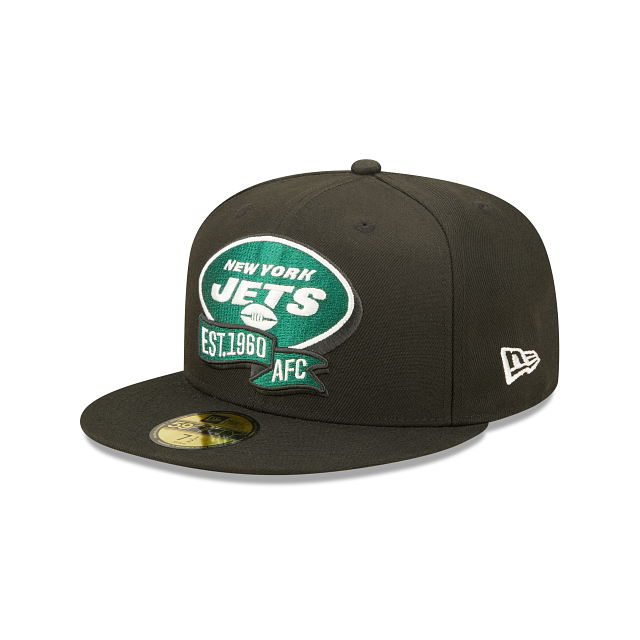 New Era New York Jets 2022 Sideline Black 59FIFTY Fitted Hat