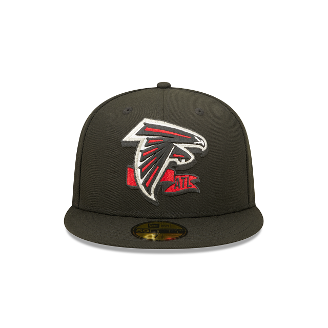 New Era Atlanta Falcons 2022 Sideline Black 59FIFTY Fitted Hat