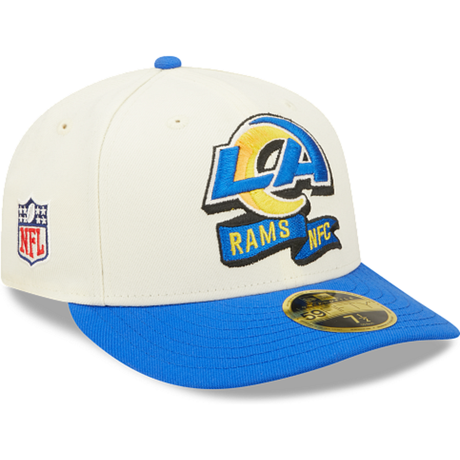 New Era Los Angeles Rams 2022 Sideline Low Profile 59FIFTY Fitted Hat