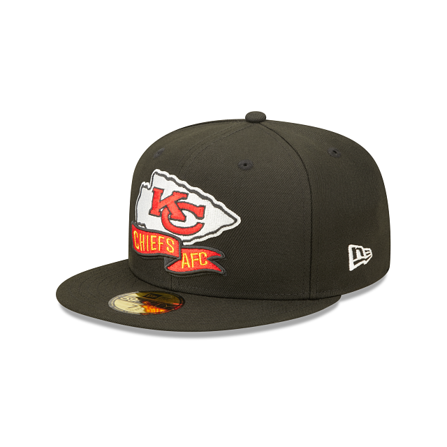 New Era Kansas City Chiefs 2022 Sideline Black 59FIFTY Fitted Hat