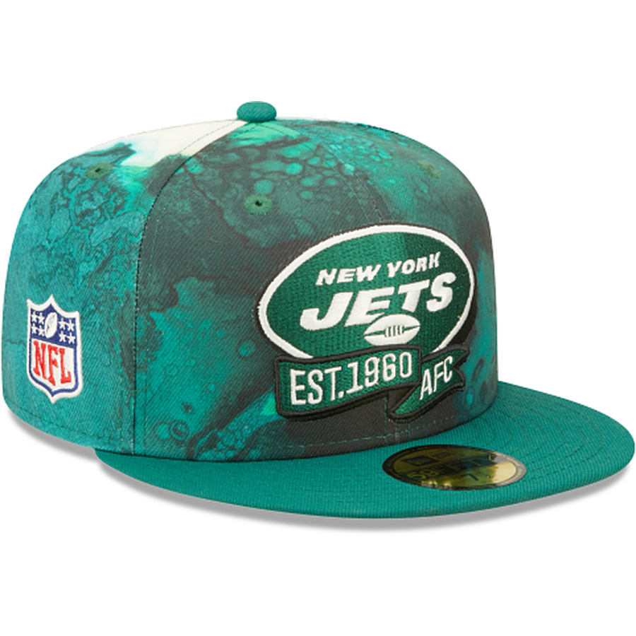 New Era New York Jets 2022 Sideline Ink Dye 59FIFTY Fitted Hat