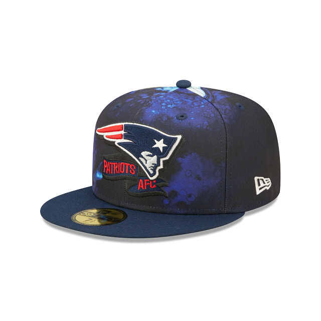 New Era New England Patriots 2022 Sideline Ink Dye 59FIFTY Fitted Hat
