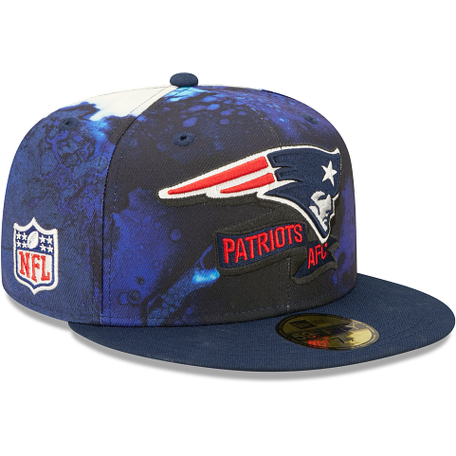 New Era New England Patriots 2022 Sideline Ink Dye 59FIFTY Fitted Hat
