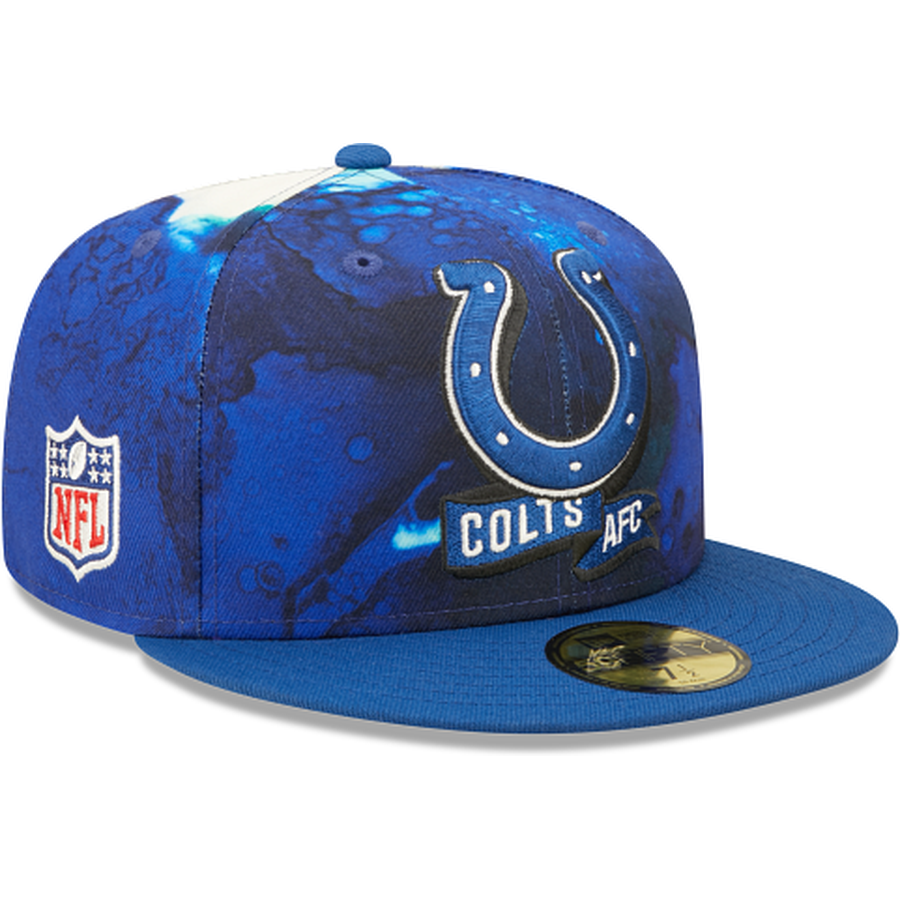 New Era Indianapolis Colts 2022 Sideline Ink Dye 59FIFTY Fitted Hat
