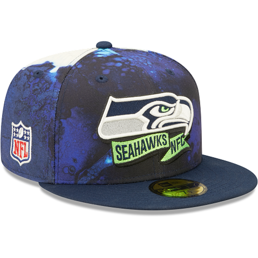 New Era Seattle Seahawks 2022 Sideline Ink Dye 59FIFTY Fitted Hat