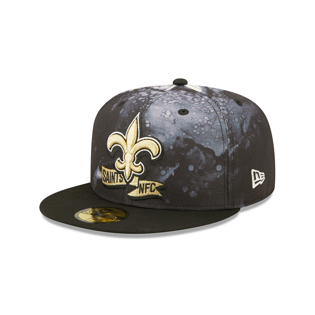 New Era New Orleans Saints 2022 Sideline Ink Dye 59FIFTY Fitted Hat