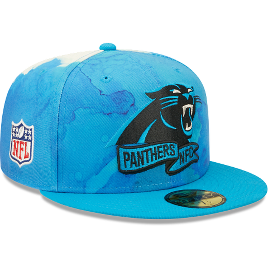 New Era Carolina Panthers 2022 Sideline Ink Dye 59FIFTY Fitted Hat
