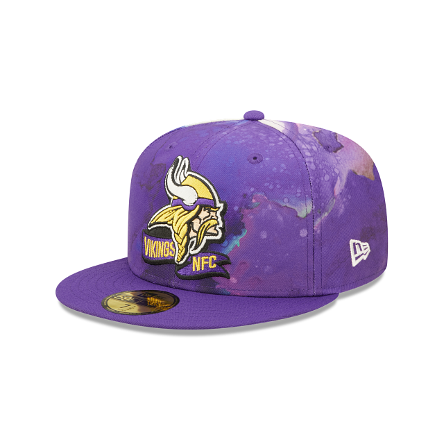 New Era Minnesota Vikings 2022 Sideline Ink Dye 59FIFTY Fitted Hat