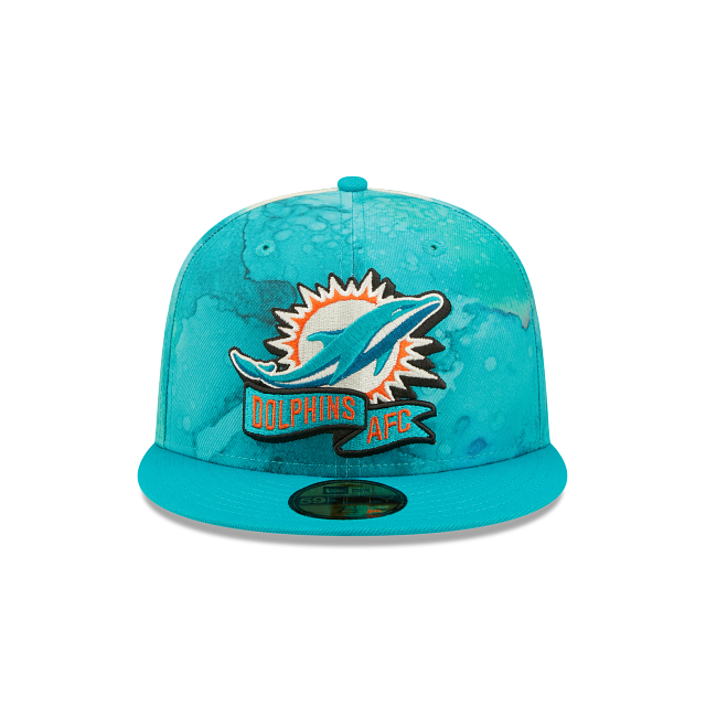 New Era Miami Dolphins 2022 Sideline Ink Dye 59FIFTY Fitted Hat