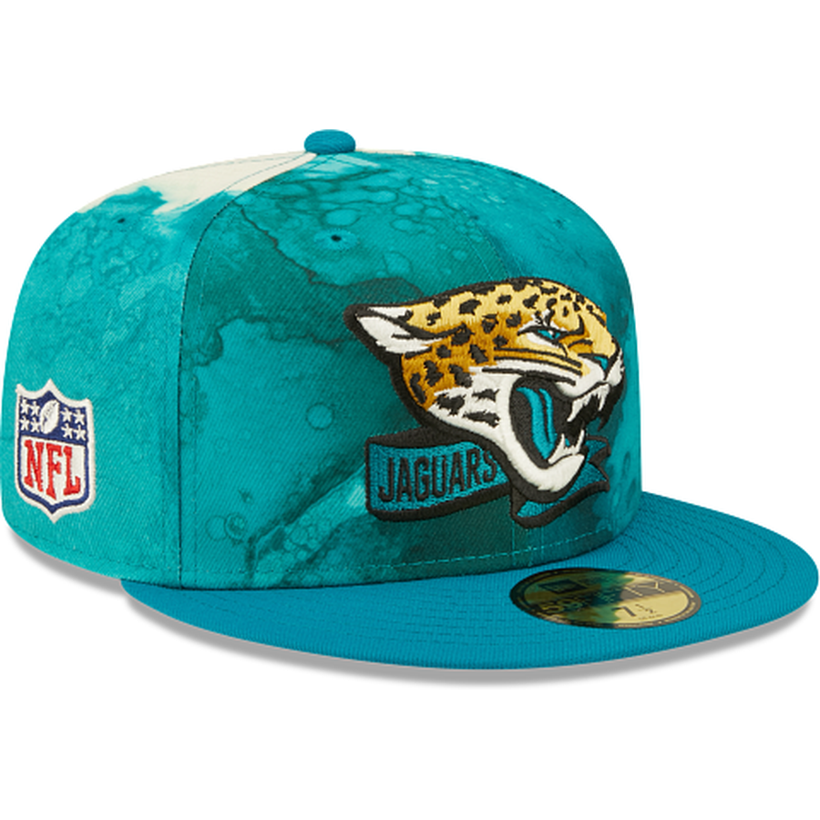 New Era Jacksonville Jaguars 2022 Sideline Ink Dye 59FIFTY Fitted Hat