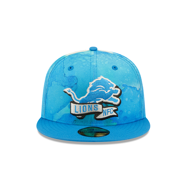 New Era Detroit Lions 2022 Sideline Ink Dye 59FIFTY Fitted Hat