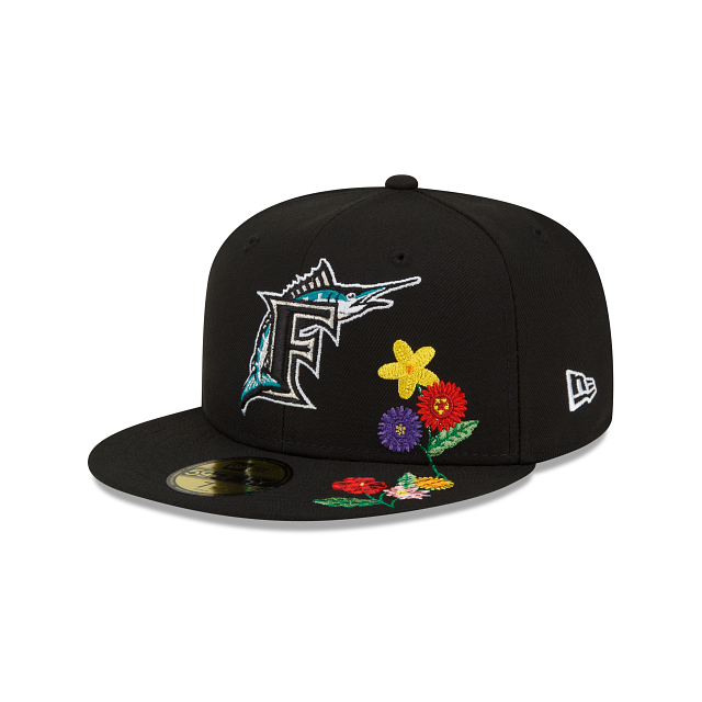 New Era Florida Marlins Visor Bloom 2022 59FIFTY Fitted Hat