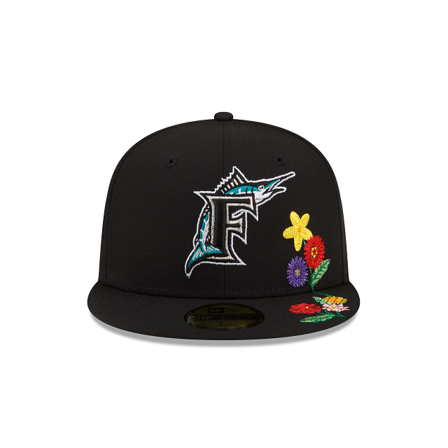 New Era Florida Marlins Visor Bloom 2022 59FIFTY Fitted Hat