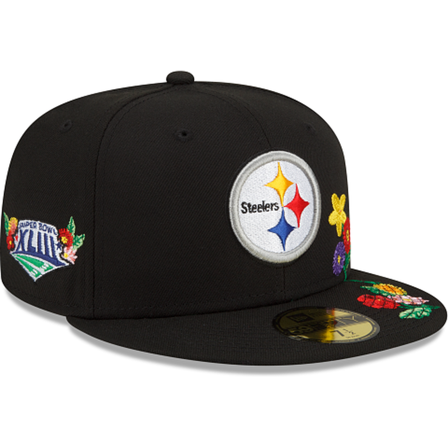 New Era  Pittsburgh Steelers Visor Bloom 2022 59FIFTY Fitted Hat
