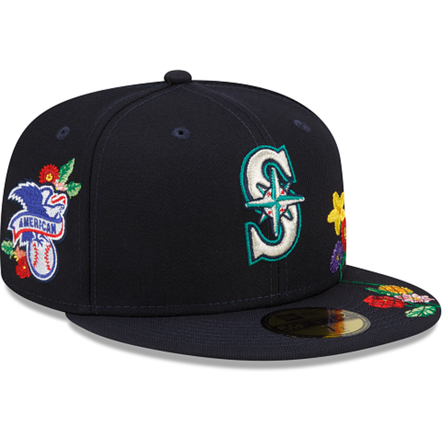 New Era  Seattle Mariners Visor Bloom 2022 59FIFTY Fitted Hat