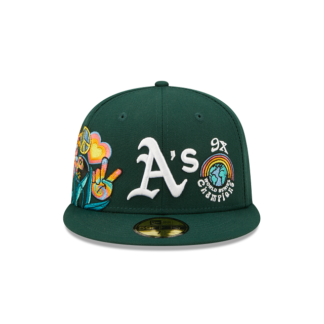 New Era Oakland Athletics Groovy 2022 59FIFTY Fitted Hat