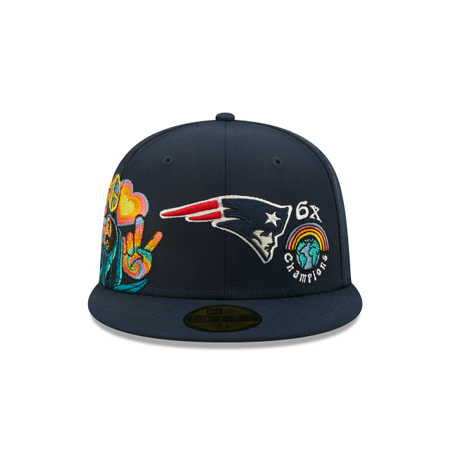New Era New England Patriots Groovy 2022 59FIFTY Fitted Hat