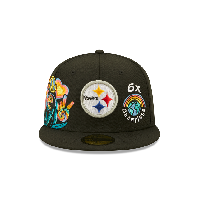 New Era Pittsburgh Steelers Groovy 2022 59FIFTY Fitted Hat