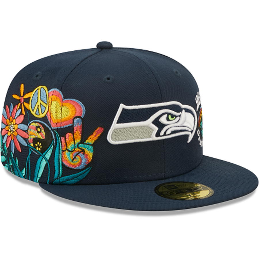 New Era Seattle Seahawks Groovy 2022 59FIFTY Fitted Hat