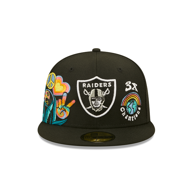 New Era Las Vegas Raiders Groovy 2022 59FIFTY Fitted Hat