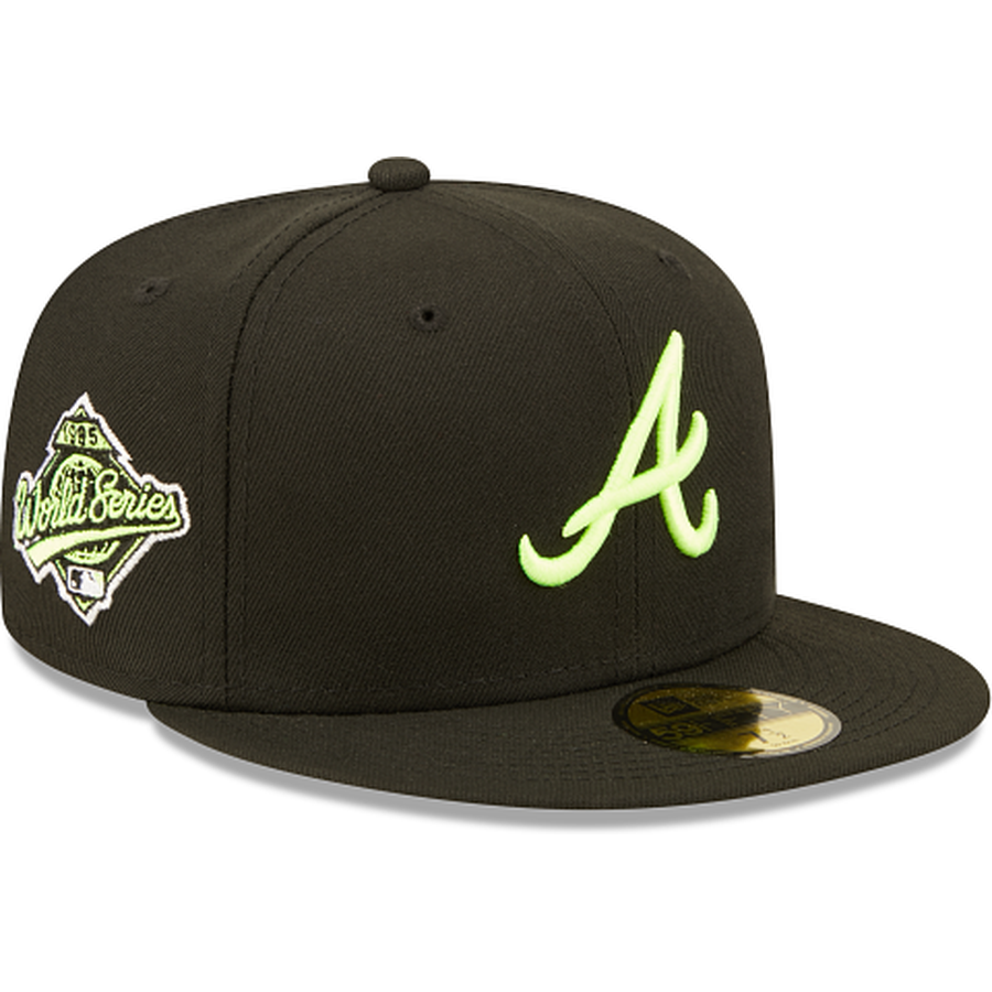 New Era Atlanta Braves Summer Pop Yellow 2022 59FIFTY Fitted Hat