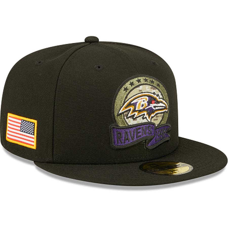 New Era Baltimore Ravens 2022 Salute to Service 59FIFTY Fitted Hat