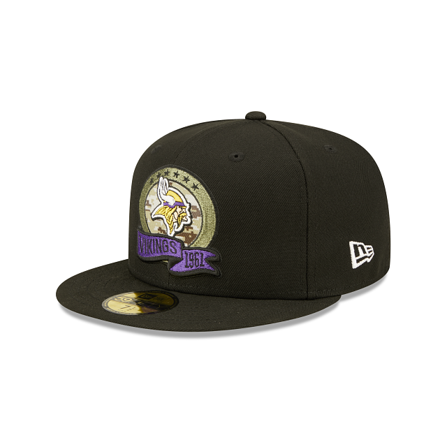 New Era Minnesota Vikings 2022 Salute to Service 59FIFTY Fitted Hat