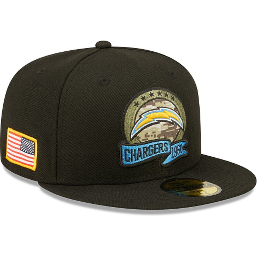 New Era Los Angeles Chargers 2022 Salute to Service 59FIFTY Fitted Hat